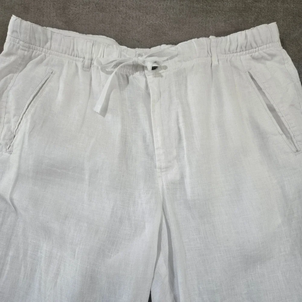 Tasso Elba Island Linen Pants Men Large Beach Coastal Old Money Resort Wedding